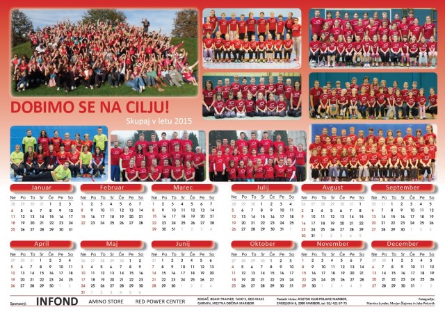 Klubski koledar 2015